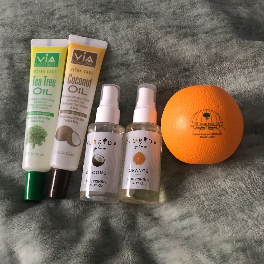 Nourishing Coconut & Orange Body Oils bundle New Made in FLA W Bonus Oils & org